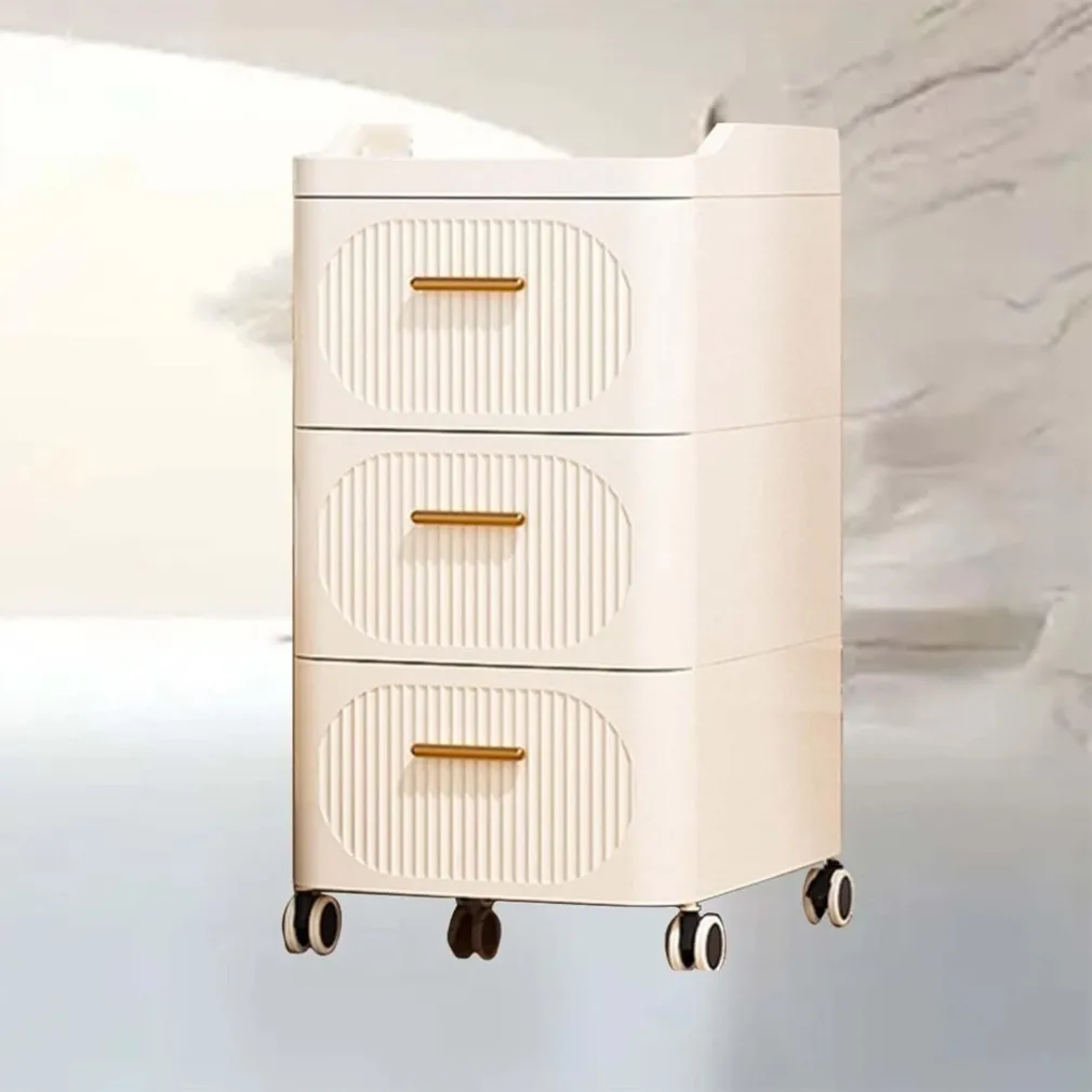 MOBILE CONTENITORE IN PLASTICA CON RUOTE 3 RIPIANI CASSETTI PER CAMERA SOGGIORNO INGRESSO