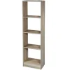 MOBILE LIBRERIA GAIA SCAFFALE 4 RIPIANI IN LEGNO COLOR ROVERE 40X24X137CM 769665