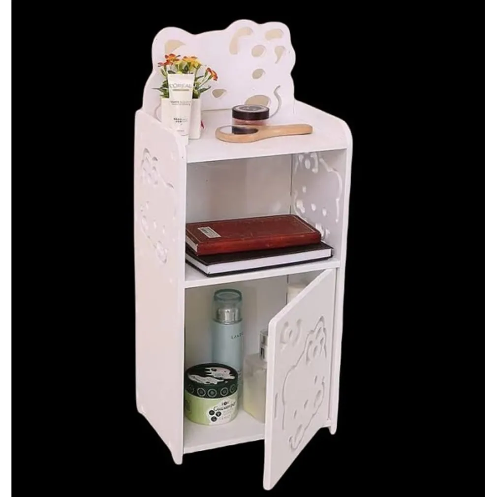 MOBILETTO DESIGN GATTO KITTY LEGNO COMODINO MODERNO PORTAOGGETTI SOGGIORNO CAMERA BAMBINI