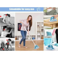 MOCIO ELETTRICO SENZA FILI RICARICABILE PER LA PULIZIA CASA PAVIMENTI ERGONOMICO