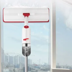 MOCIO SPRAY PER PULIZIA PAVIMENTI CON PANNO MICROFIBRA SERBATOIO 350ML ROTAZIONE 360°