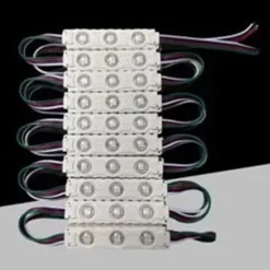 MODULO LED PER INSEGNE 3 LED RGB SMD 5050 DC 12V 5050-7515-RGB STRINGA DA 20 PEZZI