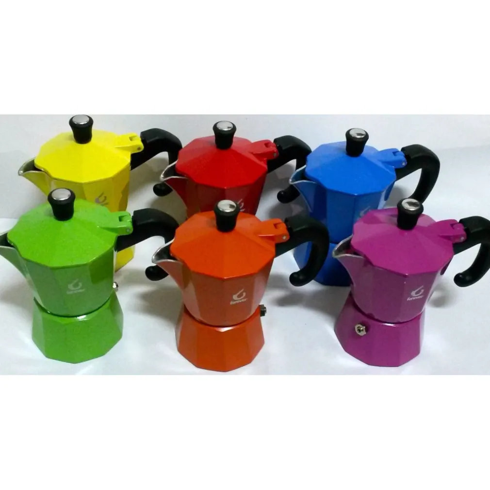 MOKA 1-2-3-6 TAZZE TZ CAFFETTIERA COLORATA CAFFè CAFFE' CAFè NAPOLETANO