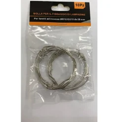 MOLLA PER FISSAGGIO LAMPADINE DI RICAMBIO PER PORTA FARETTI IN GESSO 50MM ML-50