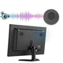 MONITOR HDMI VGA SCHERMO LCD TFT 13.3 POLLICI 1080P ALTOPARLANTE BNC USB RCA