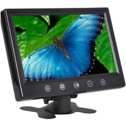 MONITOR PER VIDEOSORVEGLIANZA TELECAMERA AUTO LCD 9 POLLICI 12V MAXTECH LCD-9"