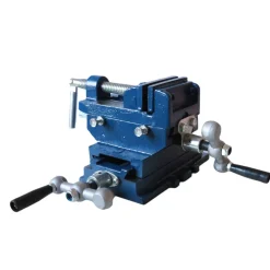 MORSA A CROCE DA 75MM 3" DOPPIE GANASCE PER TRAPANO A COLONNA DA BANCO BANCONE