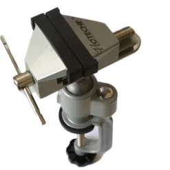 MORSA DA BANCO BASE GIREVOLE SNODABILE APERTURA MASSIMA 50MM FISSAGGIO MORSETTO