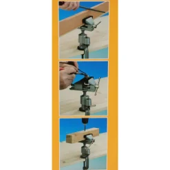 MORSA DA BANCO BASE GIREVOLE SNODABILE APERTURA MASSIMA 50MM FISSAGGIO MORSETTO