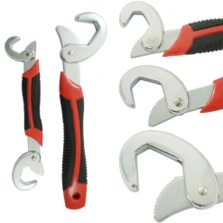 MULTI CHIAVE CHROME DADI BULLONI 3 IN 1 UNIVERSALE AUTOBLOCCO SNAP N GRIP 2 PZ