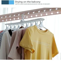 MULTI GRUCCE 8 IN 1 SALVA SPAZIO APPENDIABITI GRUCCIA ORGANIZZA ARMADIO CASA 360