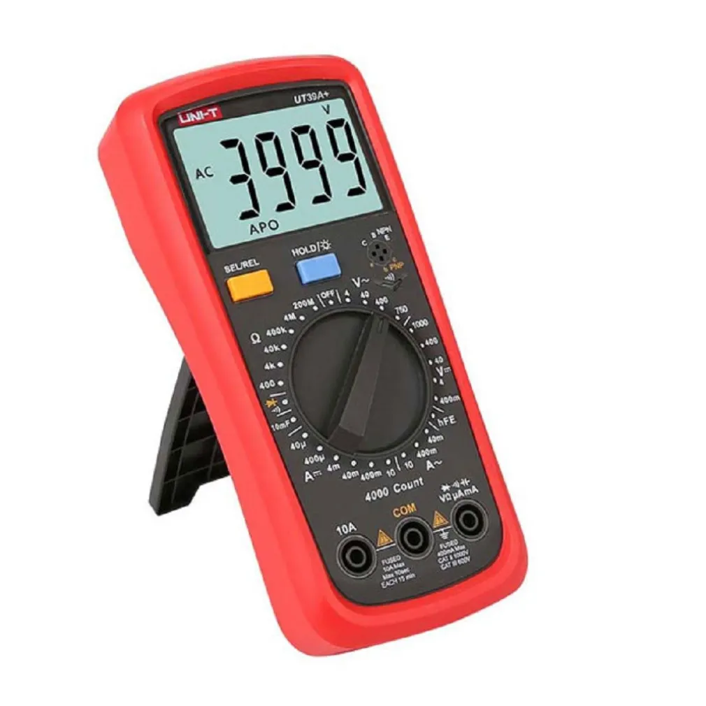 MULTIMETRO TESTER DIGITALE PROFESSIONALE VOLT AMPERE FARAD PUNTALI UT39A+