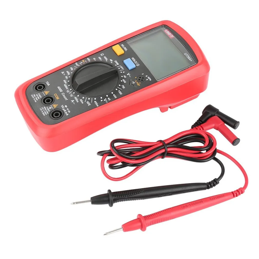 MULTIMETRO TESTER DIGITALE PROFESSIONALE VOLT AMPERE FARAD PUNTALI UT39A+