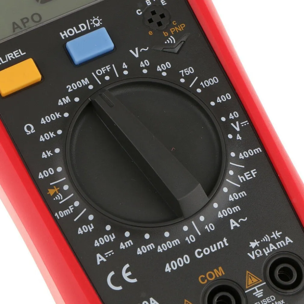 MULTIMETRO TESTER DIGITALE PROFESSIONALE VOLT AMPERE FARAD PUNTALI UT39A+