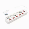 MULTIPRESA 5 USCITE UNIVERSALI SCHUKO + 5 INTERRUTTORI SPINA 10A CAVO 1.5MT 80705