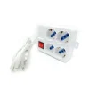Multipresa di corrente per 4 Posti Schuko con protezione + interruttore