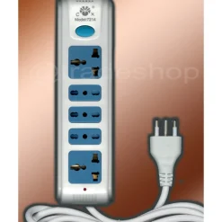 MULTIPRESA ITALIA USA SCHUKO BIPASSO POSTI 5 CIABATTA INTERRUTTORE AMERICANA