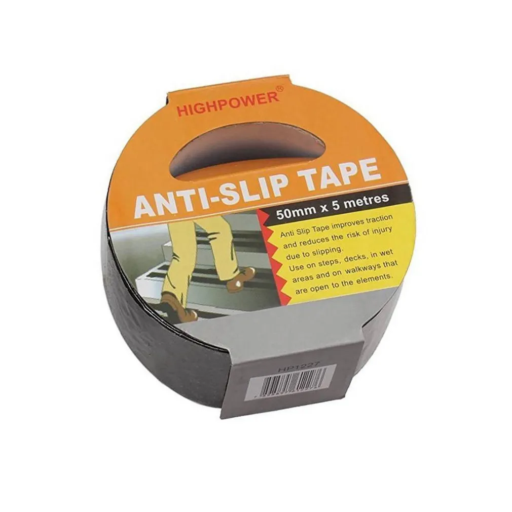 NASTRO ADESIVO ANTISCIVOLO PER SCALE LEGNO PAVIMENTO INTERNO ESTERNI 5MT 50MM
