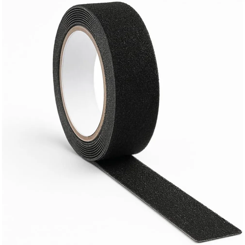 NASTRO ADESIVO NERO PER INTERNO/ESTERNO ANTICADUTA ANTISCIVOLO SENZA RESIDUI 25MMX5MT