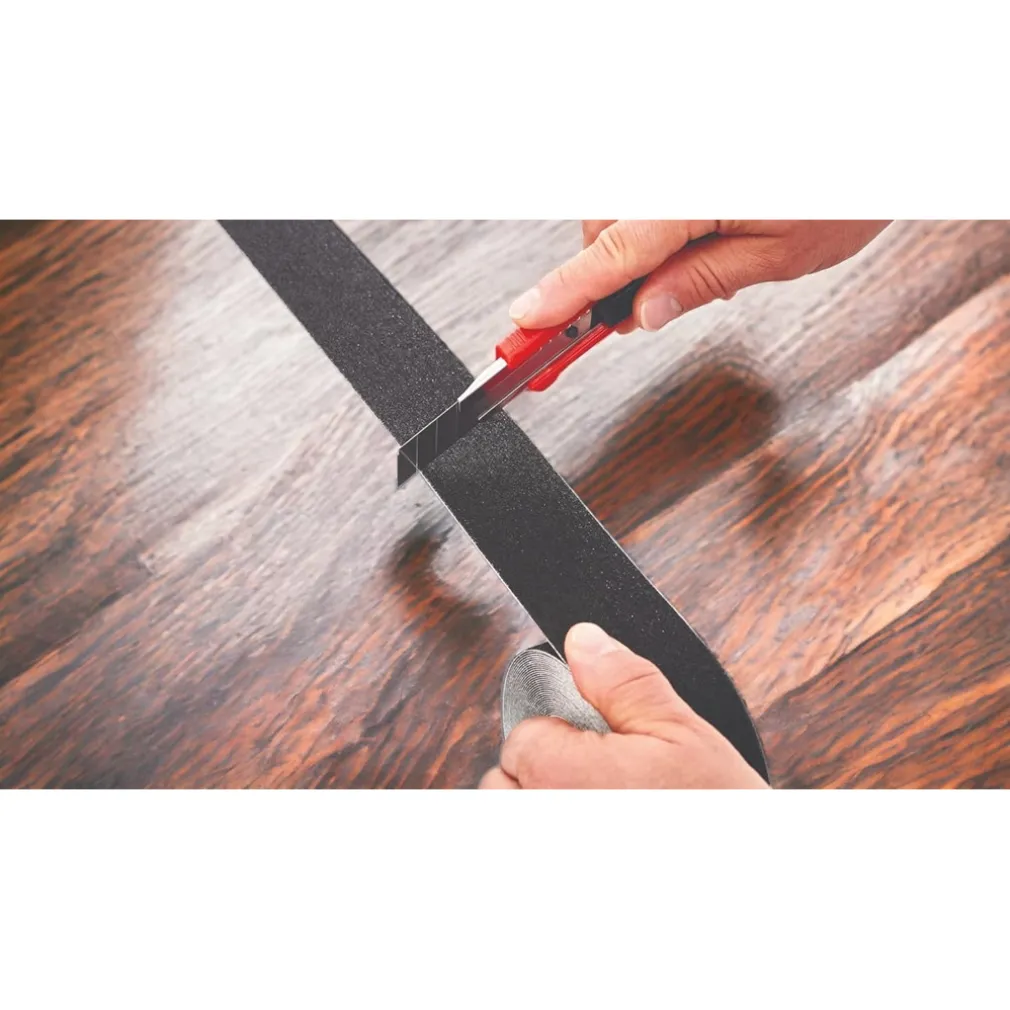 NASTRO ADESIVO NERO PER INTERNO/ESTERNO ANTICADUTA ANTISCIVOLO SENZA RESIDUI 25MMX5MT