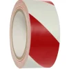 NASTRO ADESIVO ULTRA RESISTENTE SEGNALETICO CANTIERE BIANCO ROSSO 4,8CM X 20MT