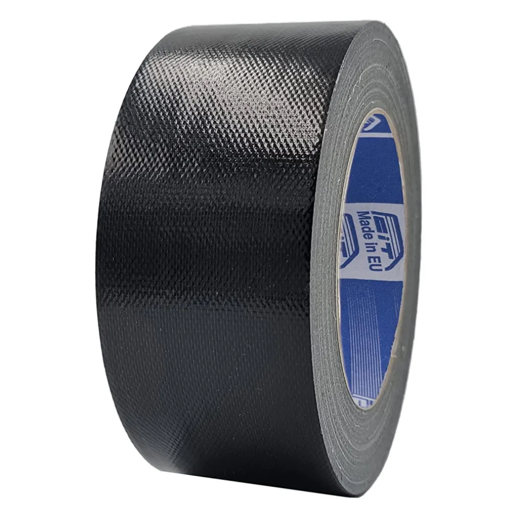 NASTRO AMERICANO NERO TELATO RESISTENTE 50MM X 25MT EXTRAFORTE IMPERMEABILE SIGILLA RIPARA IMBALLA