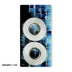 NASTRO BIADESIVO NASTRI DIAMETRO 7 CM CONFEZIONE DA 2 PEZZI BIANCO