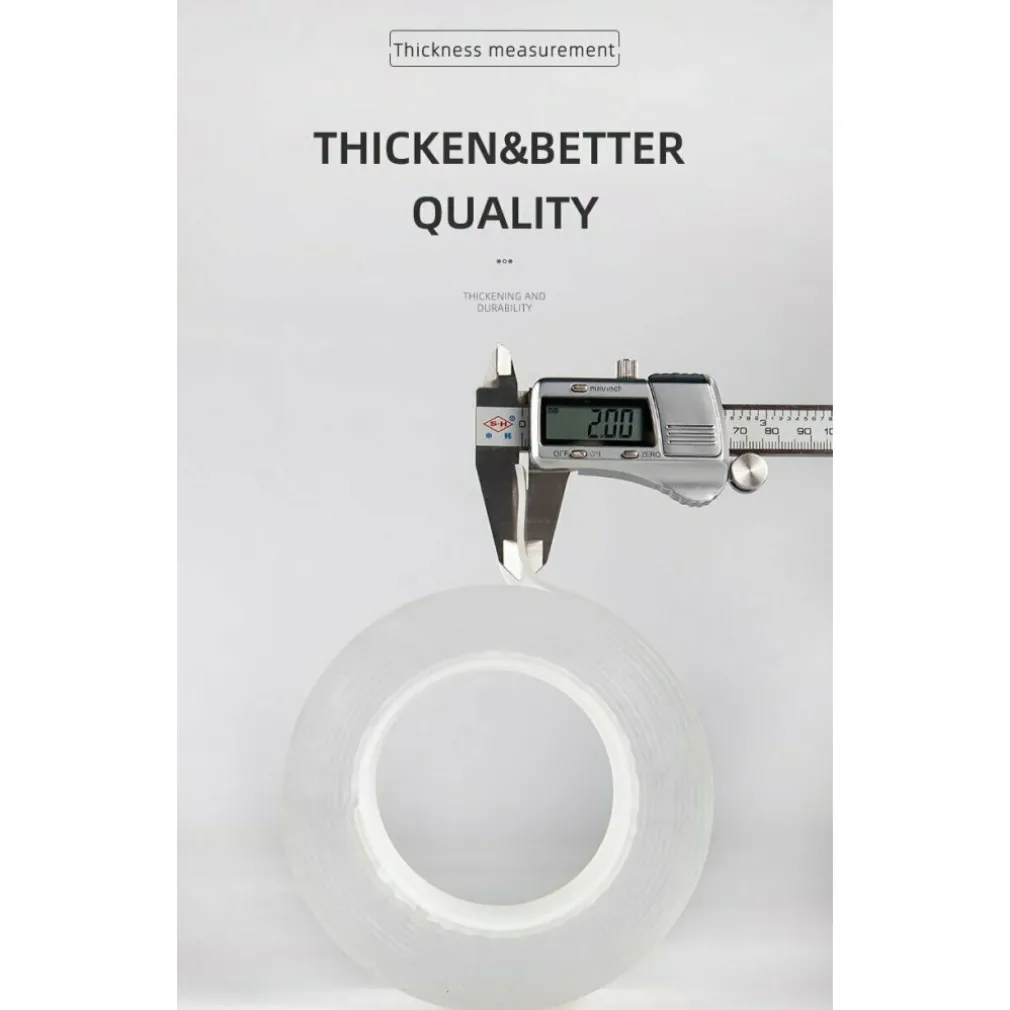 NASTRO BIADESIVO TRASPARENTE MILLEUSI ADESIVO ATTACCA TUTTO 3CM X 2 MT ACRILICO