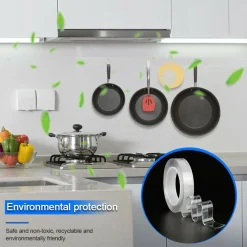 NASTRO BIADESIVO TRASPARENTE MILLEUSI ADESIVO ATTACCA TUTTO 3CM X 5 MT ACRILICO