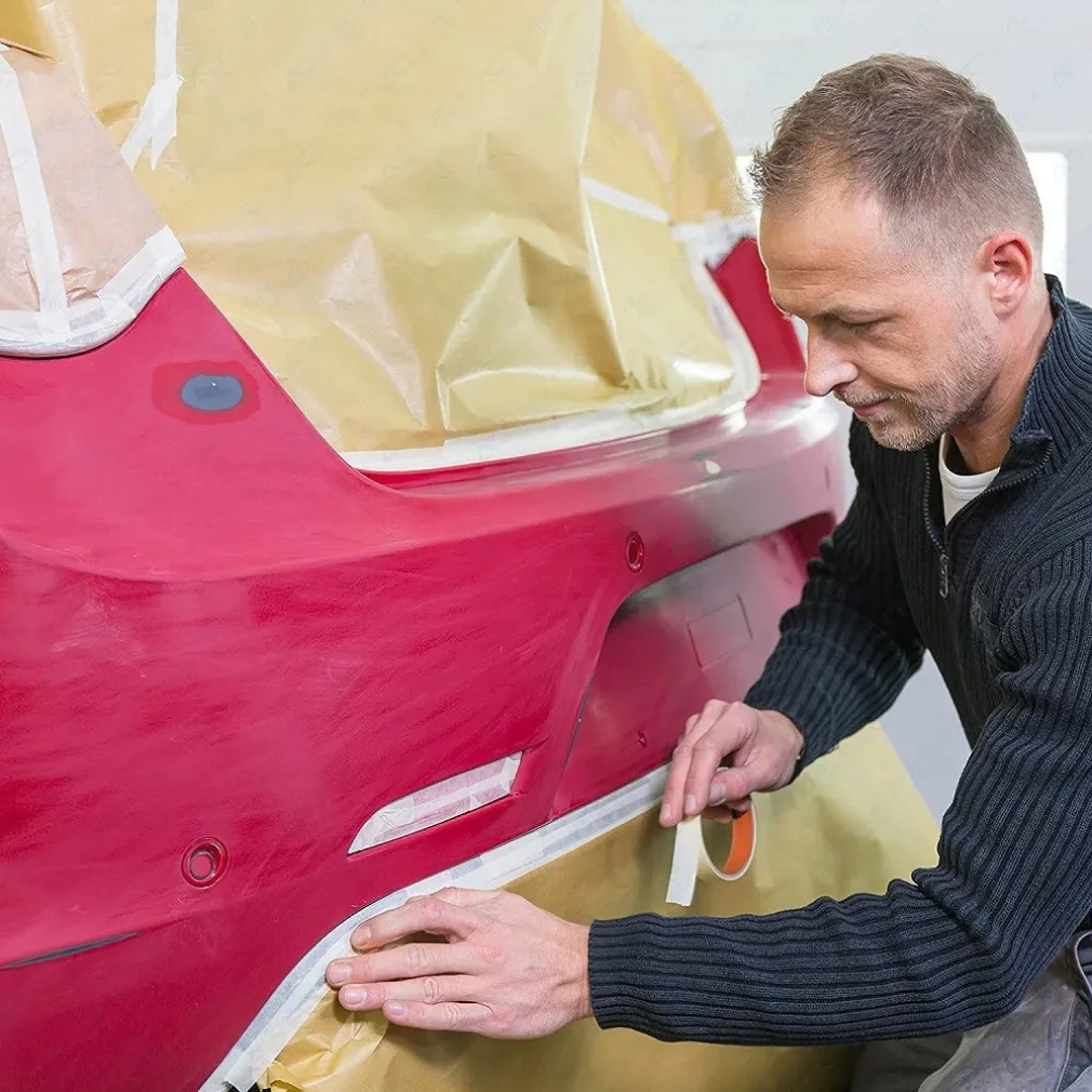 NASTRO CARTA PER MASCHERATURA VERNICIATURA 50MTX50MM 6 ROTOLI CARROZZIERE PITTURA