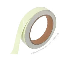 NASTRO LUMINOSO ADESIVO FLUORESCENTE SICUREZZA IMPERMEABILE LUCE VERDE 3MT X 3CM