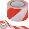 NASTRO SEGNALETICO ANTISTRAPPO SICUREZZA CANTIERE PERICOLO BIANCO ROSSO 50MMX18M