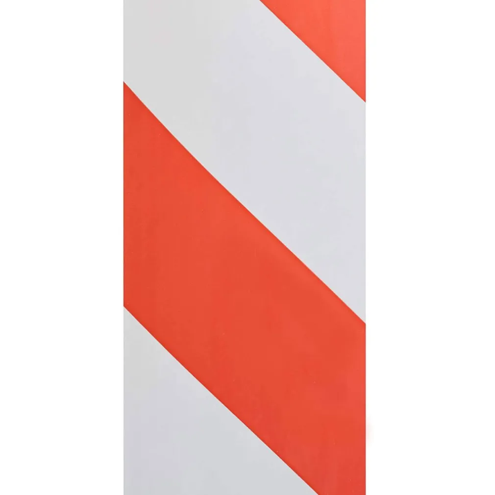 NASTRO SEGNALETICO ANTISTRAPPO SICUREZZA CANTIERE PERICOLO BIANCO ROSSO 50MMX18M