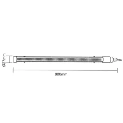 NEON SOLARE CREPUSCOLARE TUBO LED 13W PARETE SOFFITTO LUCE DIMMERABILE TELECOMANDO