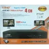 NVR 4CH CANALI REGISTRATORE REC&LIVE FULL HD 1080P WIFI H.264 H.265 P2P NVR-6604
