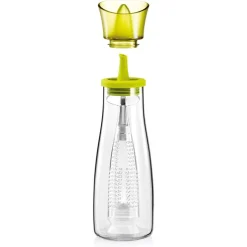 OLIERA CON INFUSORE IN VETRO VERDE CAPACITÀ DA 250 ML PER CONDIRE ALIMENTI CUCINA