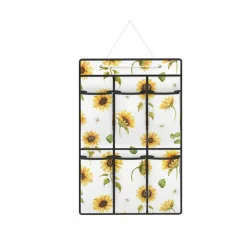 ORGANIZER A SOSPENSIONE DA PARETE 6 SCOMPARTI TASCHE PORTA OGGETTI 36x59 CM