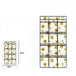 ORGANIZER A SOSPENSIONE DA PARETE 12 SCOMPARTI TASCHE PORTA OGGETTI 40x90 CM