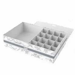 ORGANIZER ARMADIO 16 + 1 SCOMPARTI SCATOLA SALVASPAZIO 43X28X11CM FANTASIA 87325