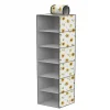 ORGANIZER ARMADIO 6 RIPIANI STRATI PENSILE PORTA OGGETTI SCAFFALE 30x30x60 CM