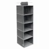 ORGANIZER ARMADIO PORTA TUTTO PENSILE TESSUTO SCARPE BORSE 5 PIANI 30X30X100CM