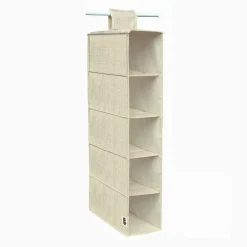 ORGANIZER ARMADIO PORTATUTTO APPENDIBILE SCARPE BORSE 5 RIPIANI 15X30X70CM 69704