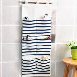 ORGANIZER BORSA PORTAOGGETTI DA PARETE 6 TASCHE DA APPENDERE VARI COLORI 25X55CM