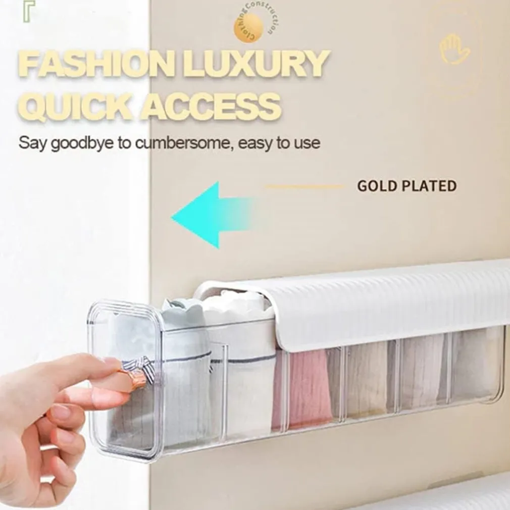 ORGANIZER BOX SCATOLA ORGANIZZATORE DA PARETE CON AUTOADESIVO CASSETTI CONTENITORE