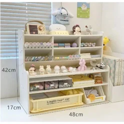 ORGANIZER DA SCRIVANIA MULTIUSO IN LEGNO PER CAMERETTA BAMBINI SCAFFALE MULTIFUNZIONALE