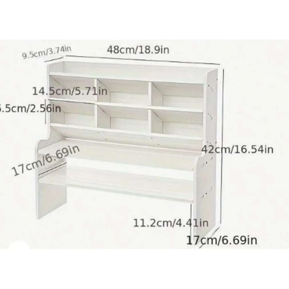 ORGANIZER DA SCRIVANIA MULTIUSO IN LEGNO PER CAMERETTA BAMBINI SCAFFALE MULTIFUNZIONALE
