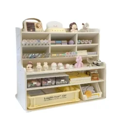 ORGANIZER DA SCRIVANIA MULTIUSO IN LEGNO PER CAMERETTA BAMBINI SCAFFALE MULTIFUNZIONALE