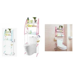 ORGANIZER MENSOLE SCAFFALE SOPRA WATER WC GABINETTO BAGNO SALVASPAZIO
