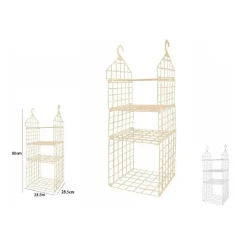 ORGANIZER PER ARMADI 4 RIPIANI CON GANCI GRUCCE SALVASPAZIO 80 X 29 X 29CM 70945