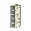 ORGANIZER PER ARMADIO 5 RIPIANI STRATI SCAFFALE PENSILE PORTA OGGETTI 15x30x70 CM